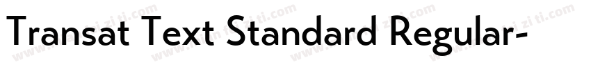 Transat Text Standard Regular字体转换